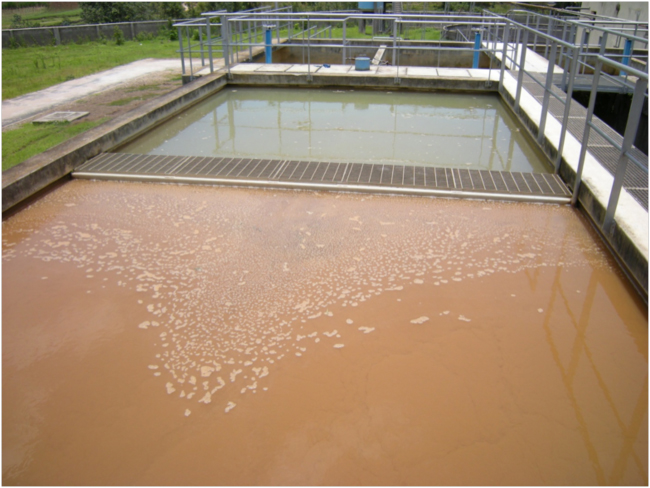 Flocculation and settling tanks at the Gisenyi Water Treatment Plant