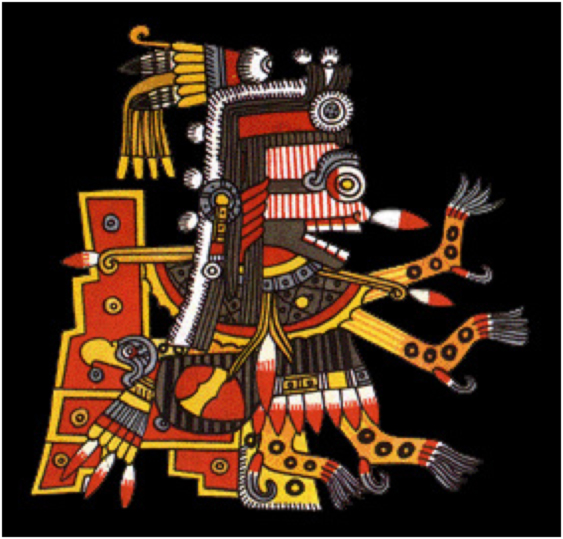 Image of Iztapapalotl, the Aztec Butterfly Goddess.