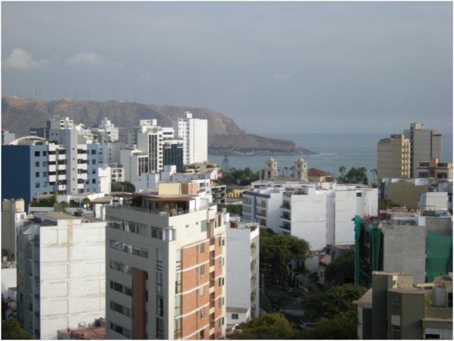 Lima view from the Miraflores neighborhood