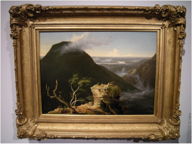 View of the Round-Top in the Catskill Mountains (Sunny Morning on the Hudson), Thomas Cole, 1827, at the Metropolitan Museum of Art, February 2018.