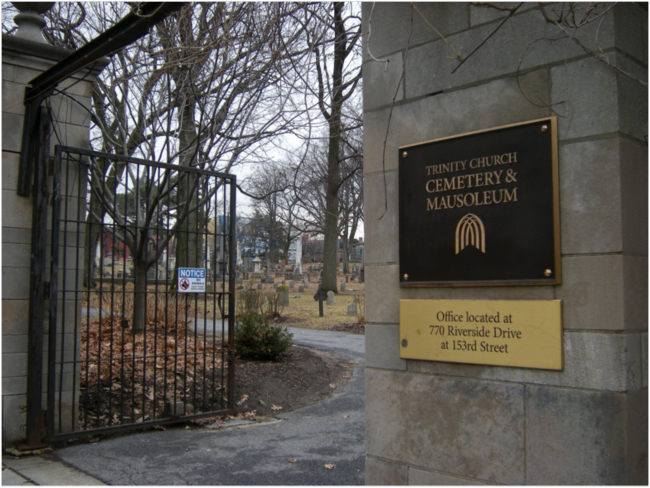 Trinity Church Cemetery gate, February 2018