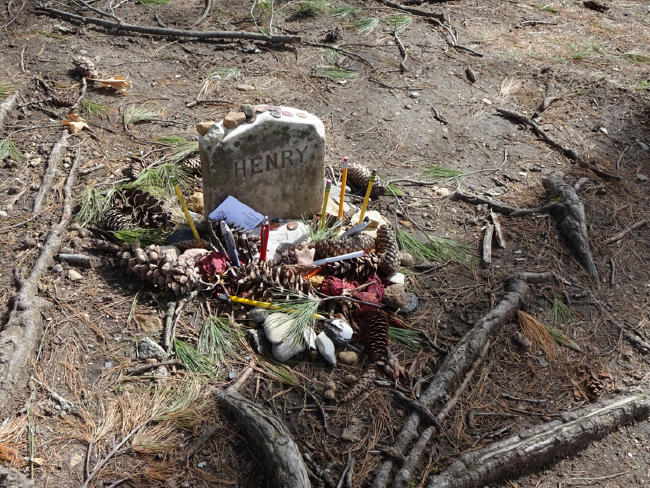 Henry’s grave, Sleepy Hollow Cemetery, Concord, 24 April 2018