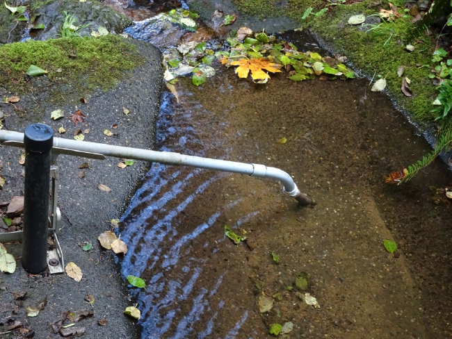 Water sampling apparatus, Experimental Watershed #1, October 2019
