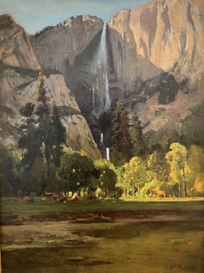 Yosemite Falls, William Keith, circa late 1870s or early 1880s. Stanford University Jasper Ridge/ ’Oochamin ‘Ooyakma Biological Preserve