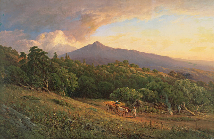 William Keith, A Broadside of Mount Tamalpais, 1870